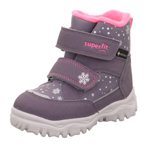 Husky Superfit téli bundás csizma lila-pink