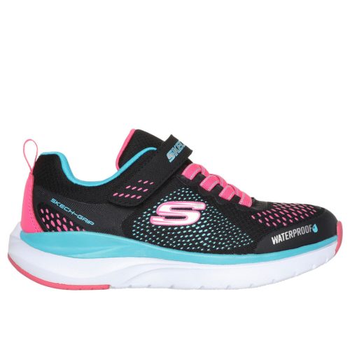 Skechers kislány vízálló cipő ultra groove fekete-pink